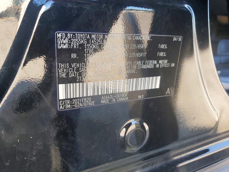 Photo 14 from auction – 2016 TOYOTA RAV4 LE with VIN 2T3ZFREV9GW272440