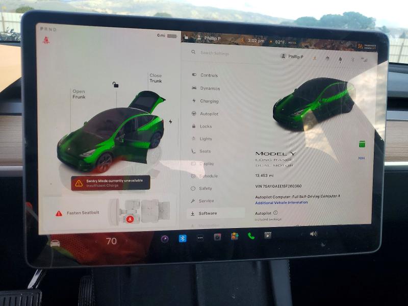 Photo 9 from auction – 2025 TESLA MODEL Y with VIN 7SAYGAEE1SF260360