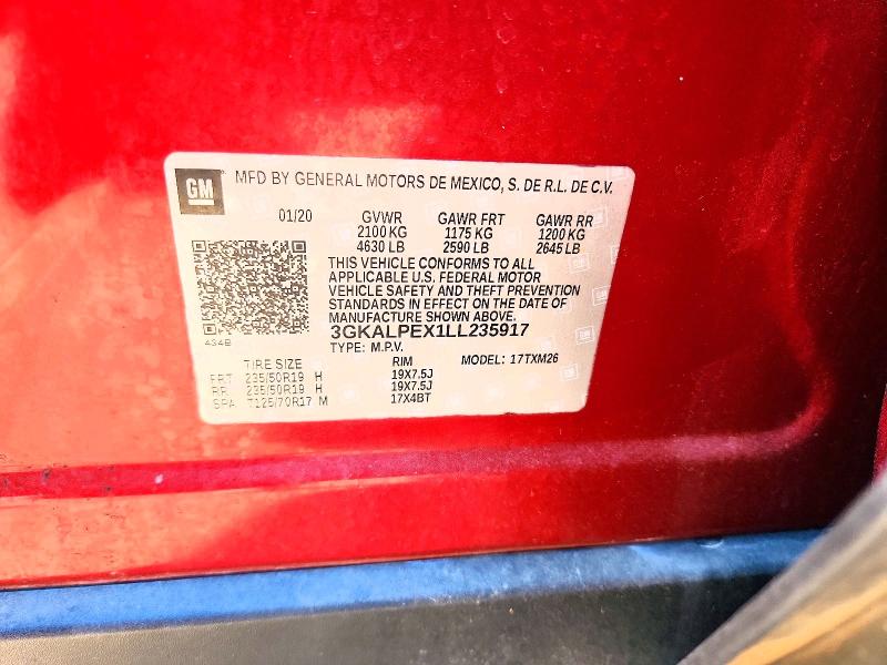 Photo 14 from auction – 2020 GMC TERRAIN SL with VIN 3GKALPEX1LL235917