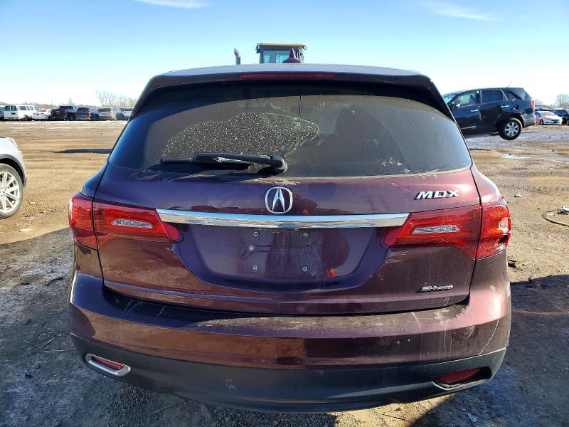 Photo 6 from auction – 2016 ACURA MDX TECHNO with VIN 5FRYD4H49GB034812