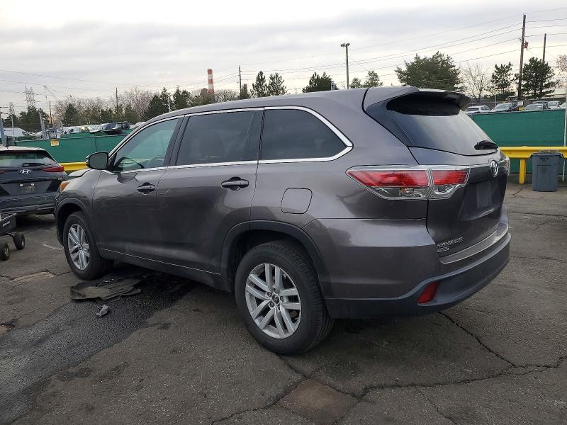 Photo 2 from auction – 2016 TOYOTA HIGHLANDER with VIN 5TDZKRFH6GS125773
