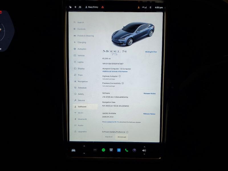 Photo 9 from auction – 2016 TESLA MODEL S with VIN 5YJSA1E15GF147987