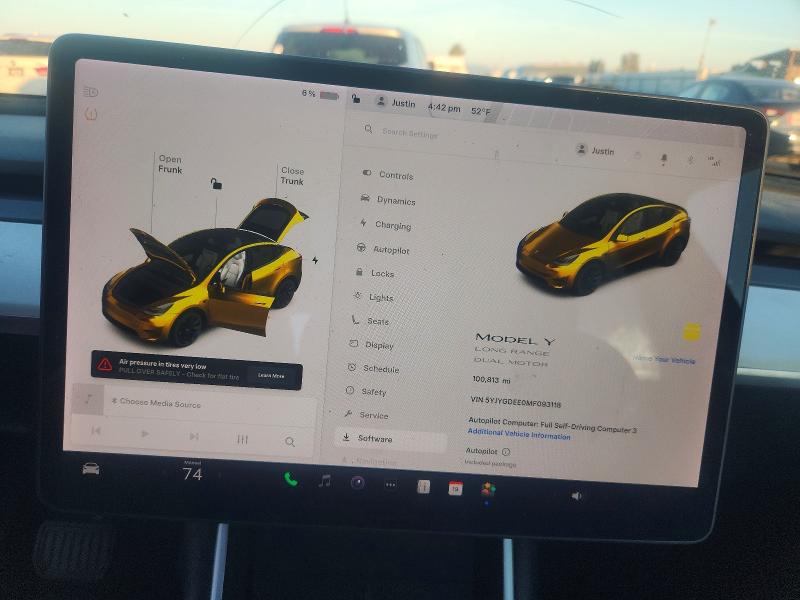 Zdjęcie 9 z aukcji – 2021 TESLA MODEL Y z VIN 5YJYGDEE0MF093118