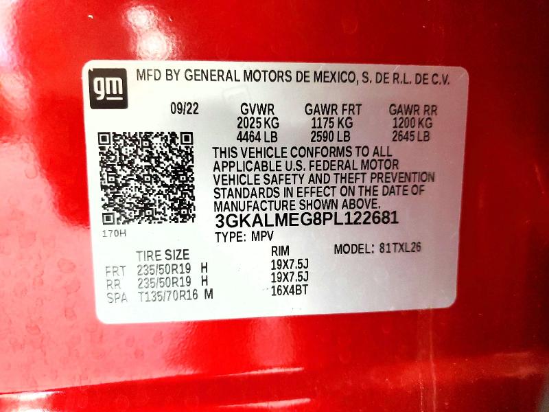 Photo 14 from auction – 2023 GMC TERRAIN SL with VIN 3GKALMEG8PL122681