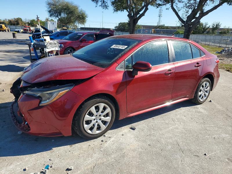 TOYOTA COROLLA LE 2022 with VIN 5YFEPMAE8NP387767 - Photo from auction