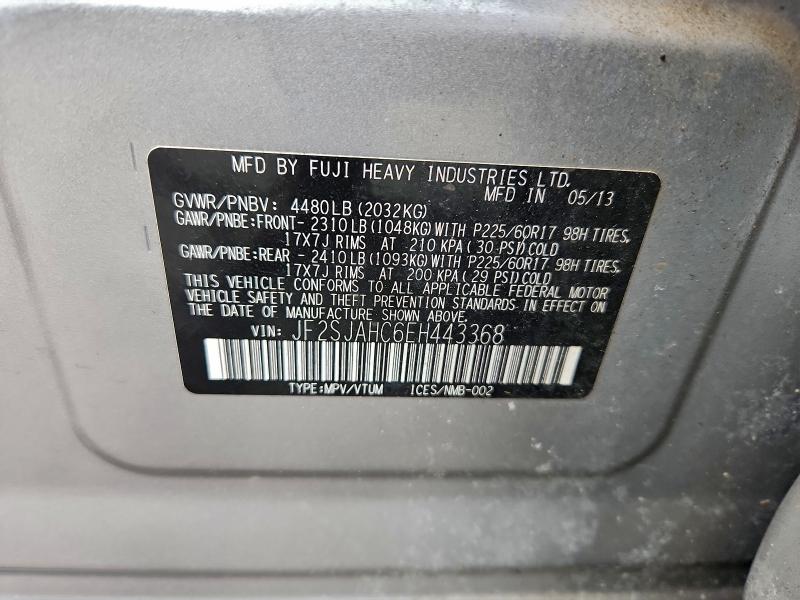 Photo 14 from auction – 2014 SUBARU FORESTER 2 with VIN JF2SJAHC6EH443368