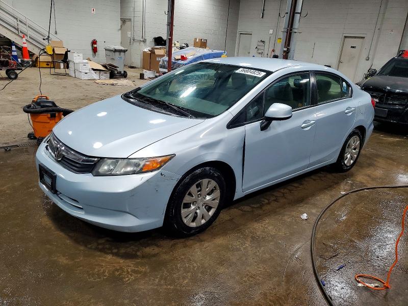 HONDA CIVIC LX 2012 with VIN 2HGFB2F53CH514588 - Photo from auction