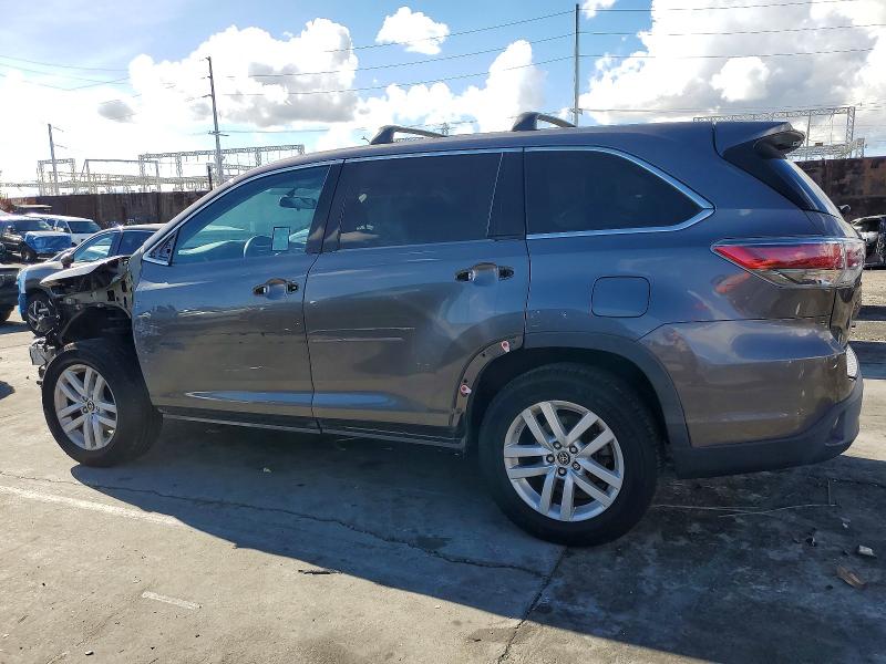 Photo 2 from auction – 2016 TOYOTA HIGHLANDER with VIN 5TDZKRFH5GS186449