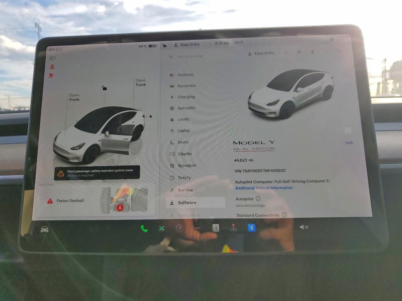 Фото 9 с аукциона – 2022 TESLA MODEL Y с VIN 7SAYGDEF7NF405920