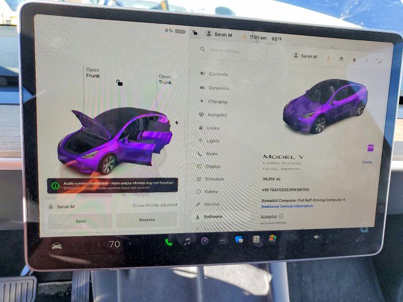 Photo 9 from auction – 2023 TESLA MODEL Y with VIN 7SAYGDEEXPA186703