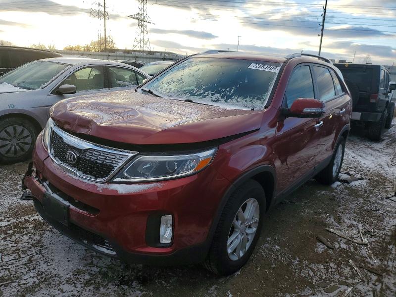KIA SORENTO 2015 with VIN 5XYKT3A68FG624099 - Photo from auction