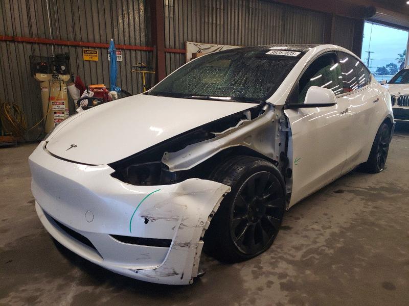 TESLA MODEL Y 2021 with VIN 5YJYGDEE5MF161719 - Photo from auction