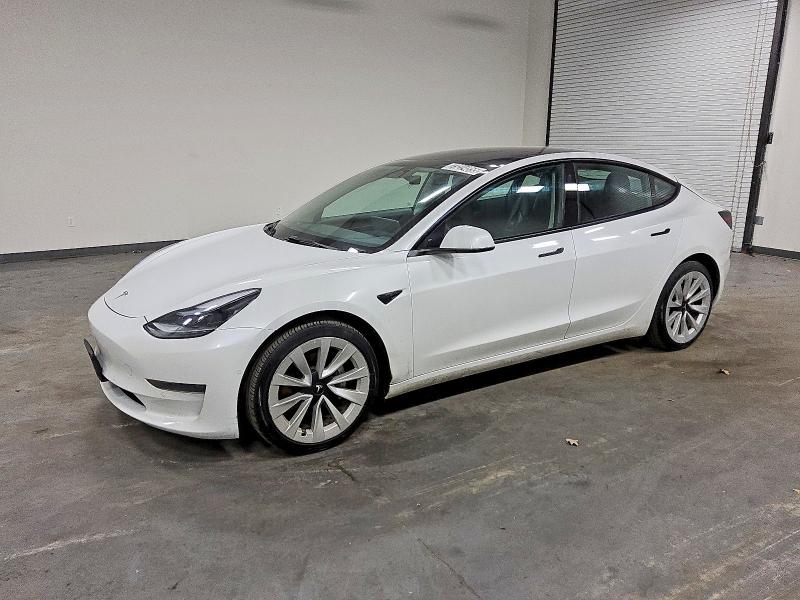 TESLA MODEL 3 2022 with VIN 5YJ3E1EA8NF369946 - Photo from auction