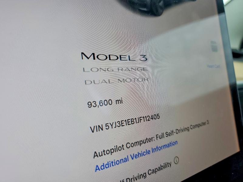Photo 9 from auction – 2018 TESLA MODEL 3 with VIN 5YJ3E1EB1JF112405