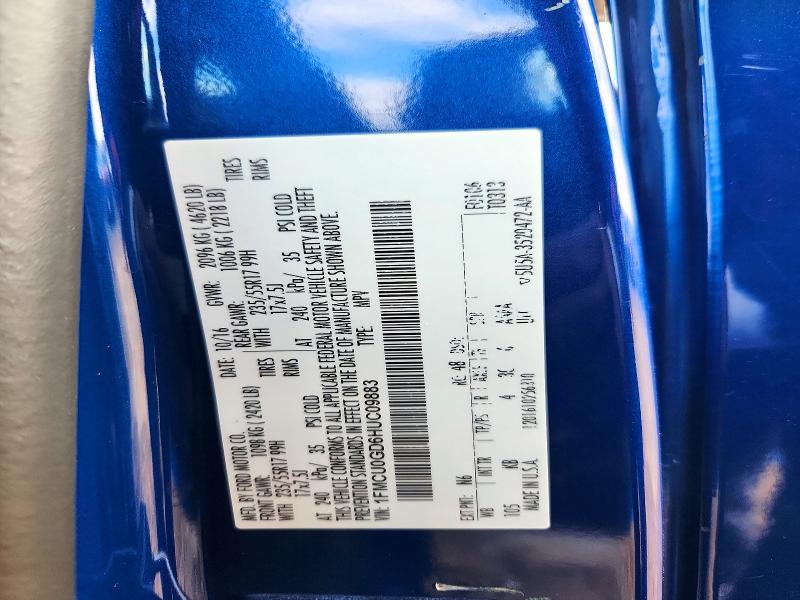 صورة رقم 14 من المزاد - 2017 FORD ESCAPE SE مع VIN 1FMCU0GD6HUC09883