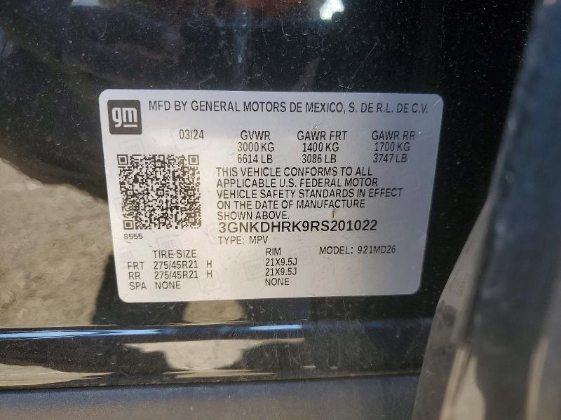 Photo 14 from auction – 2024 CHEVROLET BLAZER with VIN 3GNKDHRK9RS201022