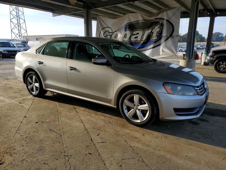 Photo 4 from auction – 2012 VOLKSWAGEN PASSAT SE with VIN 1VWBN7A31CC079433