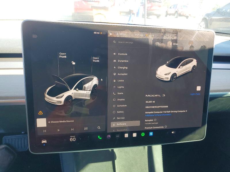 Photo 9 from auction – 2023 TESLA MODEL 3 with VIN 5YJ3E1EA4PF500888