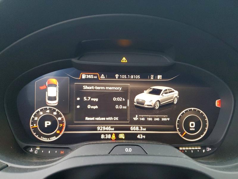Photo 9 from auction – 2018 AUDI A3 PREMIUM with VIN WAUJ8GFF1J1045300