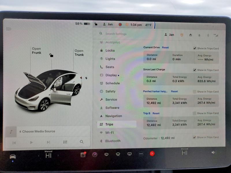 Photo 9 from auction – 2021 TESLA MODEL Y with VIN 5YJYGDEEXMF187782