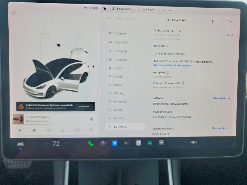 Photo 9 from auction – 2020 TESLA MODEL 3 with VIN 5YJ3E1EB3LF716508