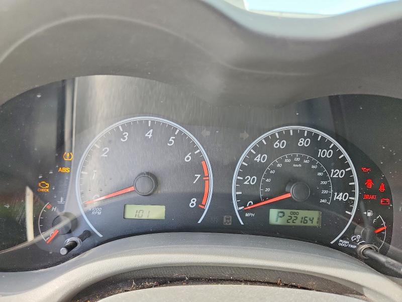 Photo 9 from auction – 2009 TOYOTA COROLLA BA with VIN 1NXBU40E99Z126116