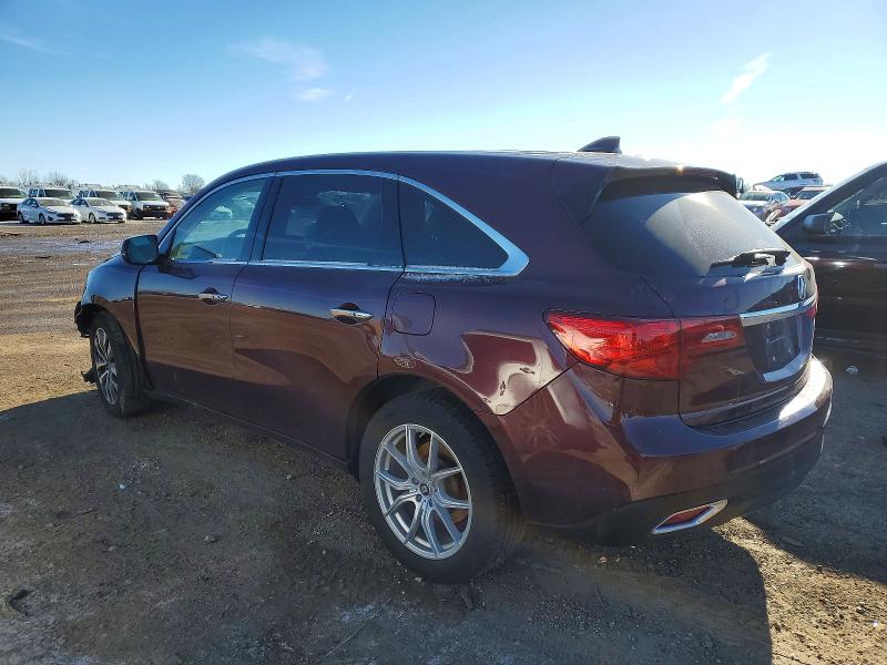 Photo 2 from auction – 2016 ACURA MDX TECHNO with VIN 5FRYD4H49GB034812