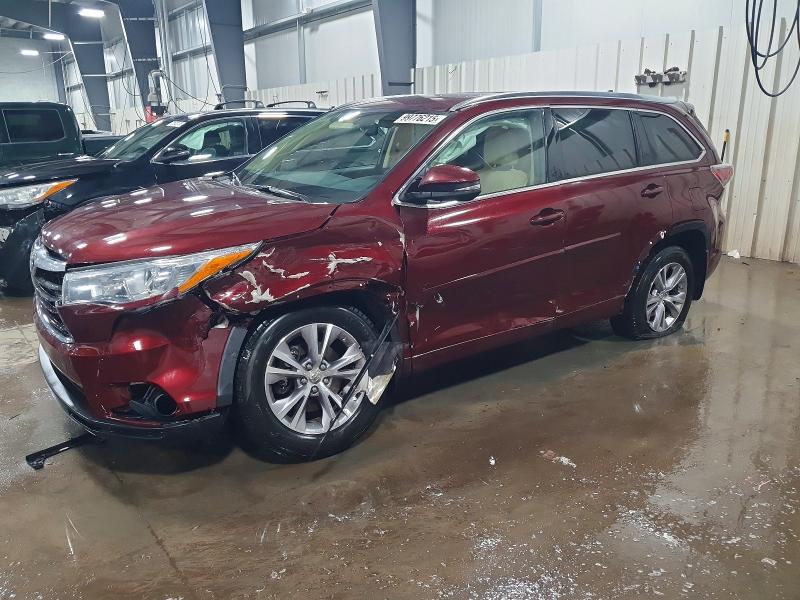 TOYOTA HIGHLANDER 2015 with VIN 5TDJKRFH6FS148286 - Photo from auction