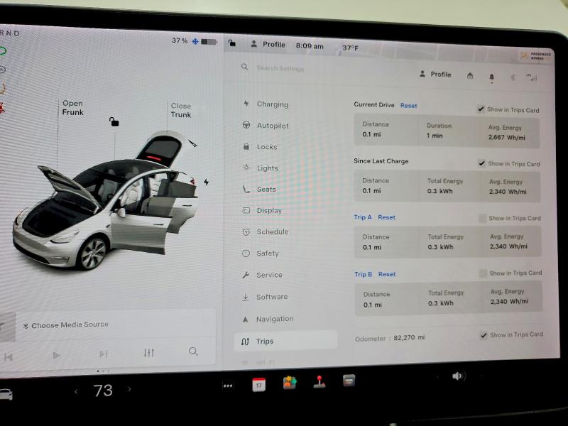 Photo 9 from auction – 2021 TESLA MODEL Y with VIN 5YJYGDEE8MF100557