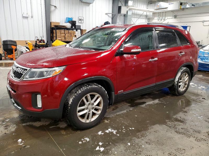 KIA SORENTO LX 2015 with VIN 5XYKTCA65FG637781 - Photo from auction