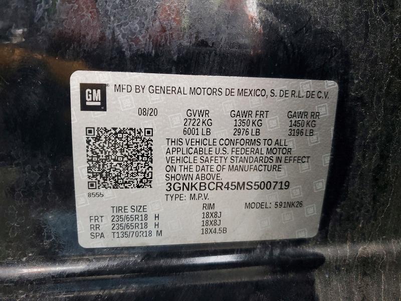 Photo 14 from auction – 2021 CHEVROLET BLAZER with VIN 3GNKBCR45MS500719