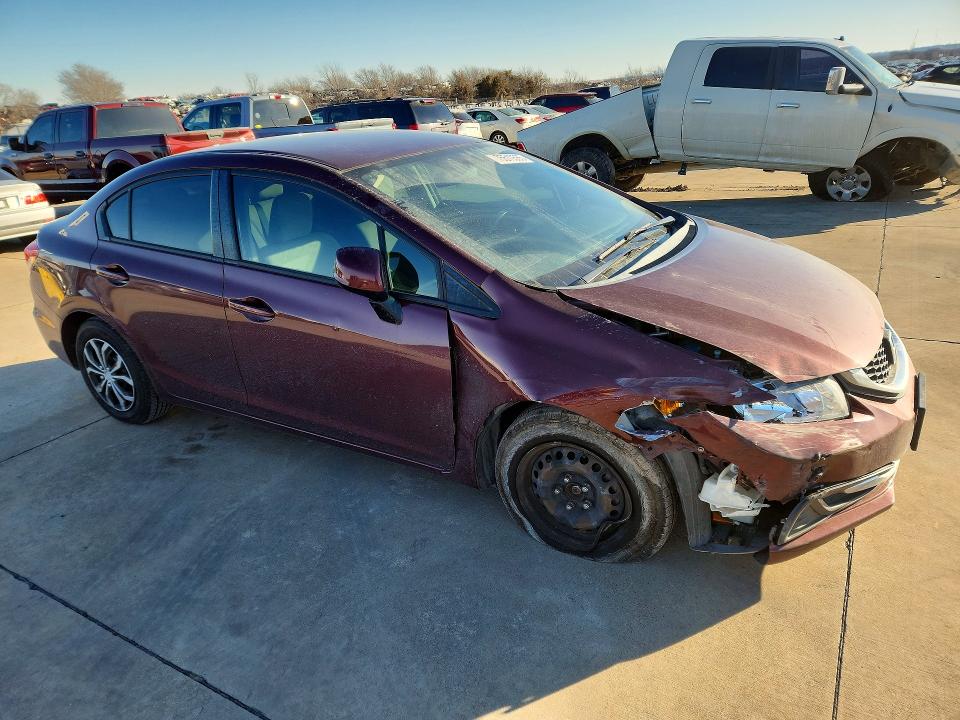 Photo 4 from auction – 2013 HONDA CIVIC LX with VIN 19XFB2F5XDE070458