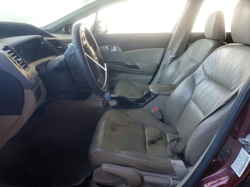 Photo 7 from auction – 2012 HONDA CIVIC EXL with VIN 19XFB2F9XCE324719