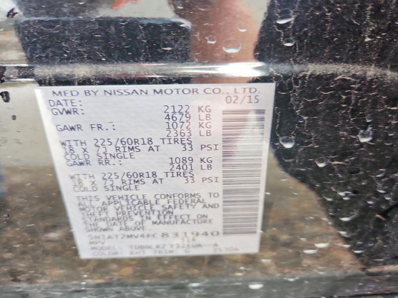Photo 14 from auction – 2015 NISSAN ROGUE S with VIN 5N1AT2MV4FC831940