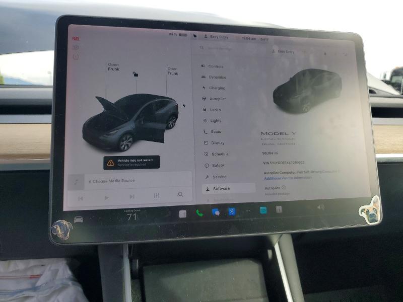 صورة رقم 9 من المزاد - 2020 TESLA MODEL Y مع VIN 5YJYGDEEXLF010602