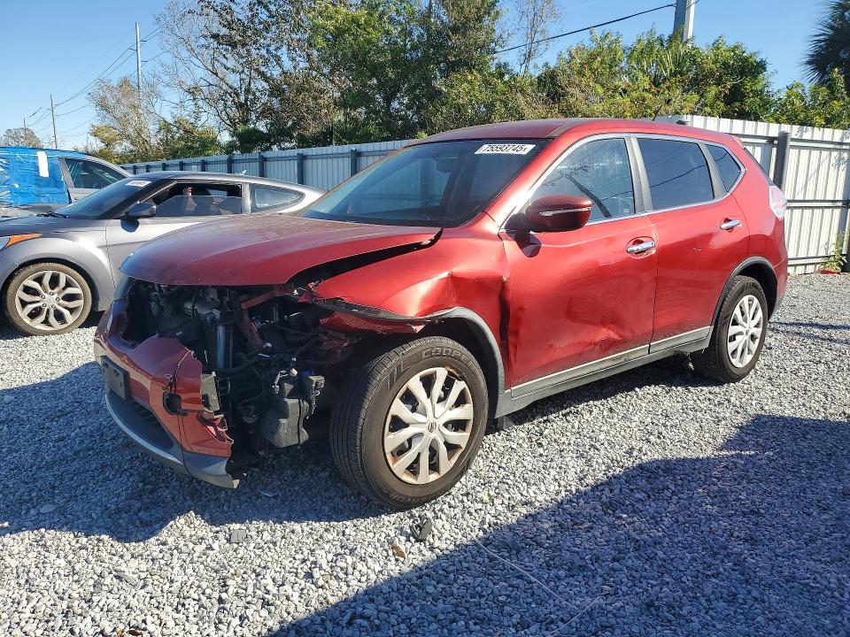 NISSAN ROGUE S 2015 with VIN KNMAT2MT7FP530140 - Photo from auction