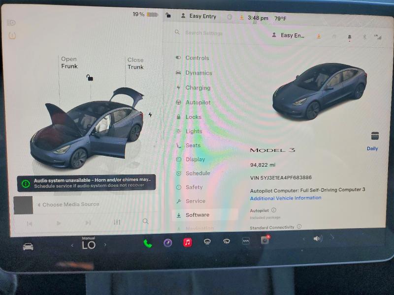 Photo 9 from auction – 2023 TESLA MODEL 3 with VIN 5YJ3E1EA4PF683886