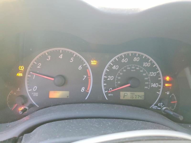 Photo 9 from auction – 2009 TOYOTA COROLLA BA with VIN 2T1BU40E49C169456
