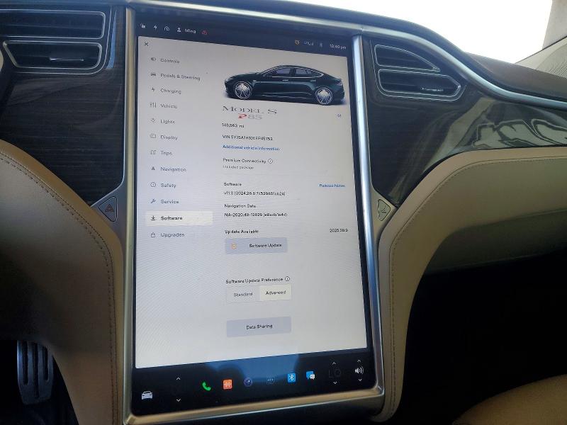 Photo 9 from auction – 2014 TESLA MODEL S with VIN 5YJSA1H10EFP45753