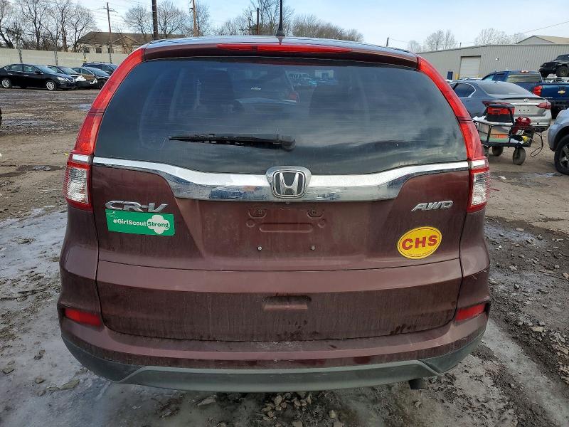 Photo 6 from auction – 2015 HONDA CR-V LX with VIN 5J6RM4H30FL028495