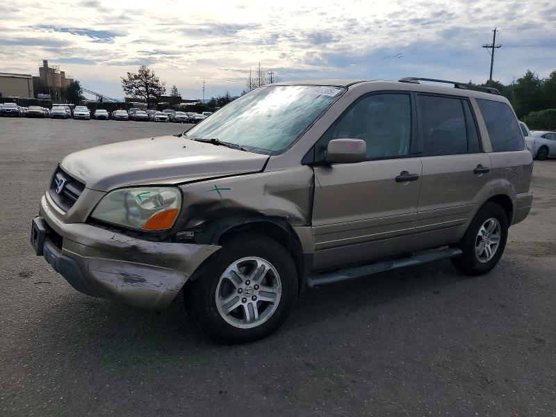 HONDA PILOT EXL 2004 with VIN 2HKYF18554H614591 - Photo from auction
