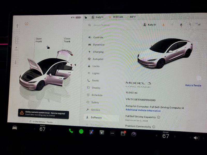 Photo 9 from auction – 2025 TESLA MODEL 3 with VIN 5YJ3E1EA8SF894680