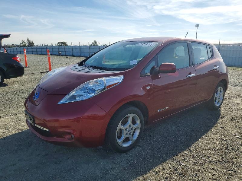 NISSAN LEAF SV 2012 with VIN JN1AZ0CPXCT022855 - Photo from auction