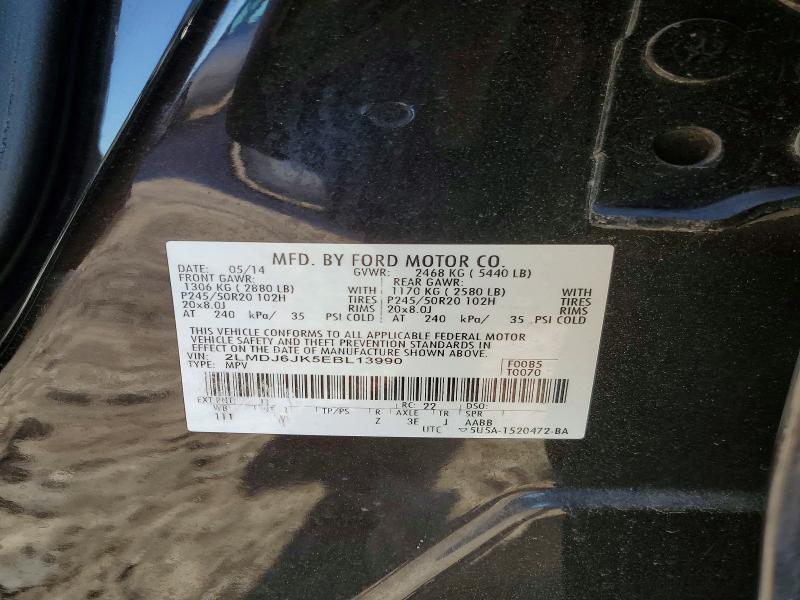 Photo 14 from auction – 2014 LINCOLN MKX with VIN 2LMDJ6JK5EBL13990