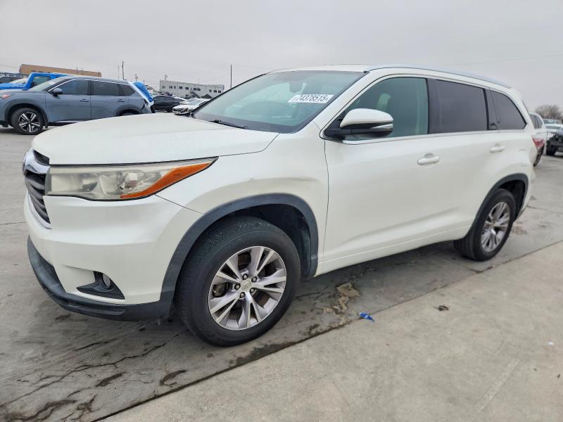 TOYOTA HIGHLANDER 2014 with VIN 5TDKKRFH1ES020329 - Photo from auction