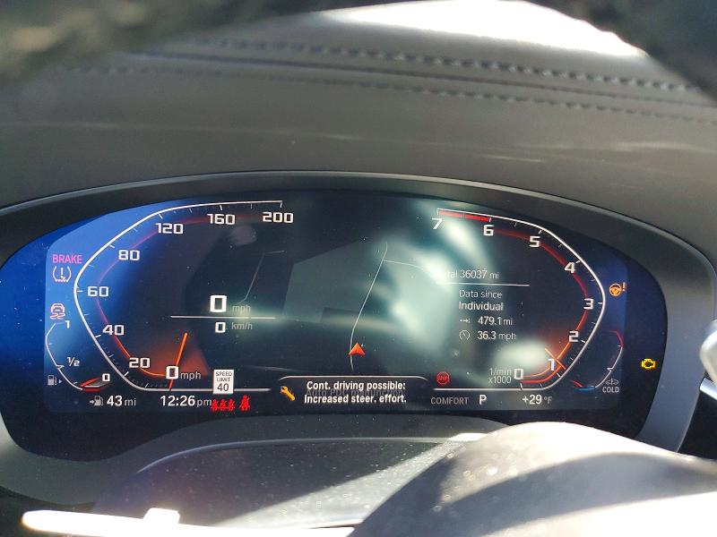Photo 9 from auction – 2020 BMW M550XI with VIN WBAJS7C03LBN96293