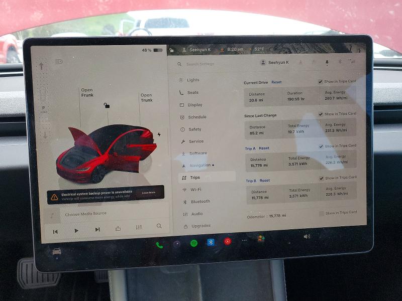 Photo 9 from auction – 2025 TESLA MODEL 3 with VIN 5YJ3E1EA1SF915238