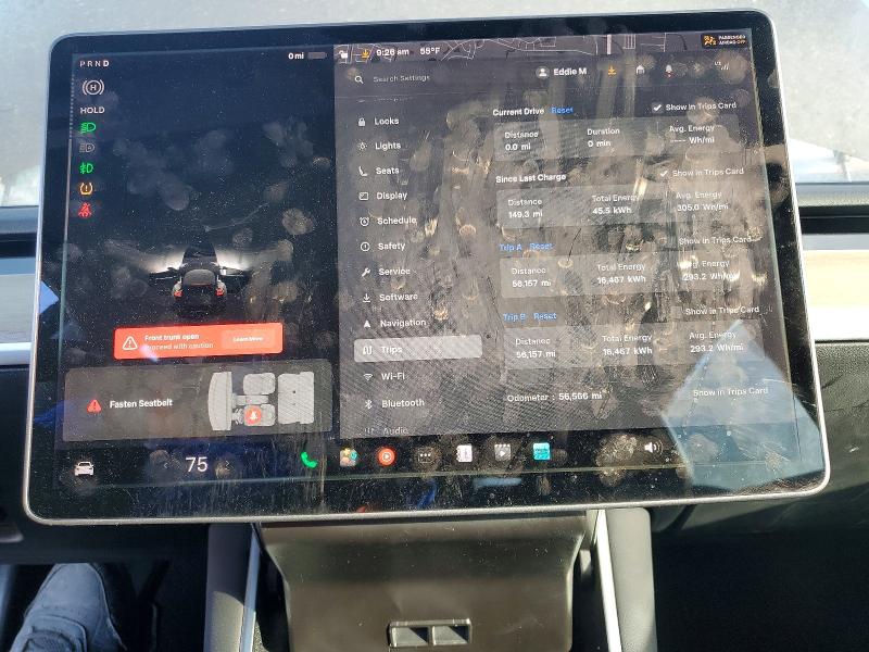 Photo 9 from auction – 2019 TESLA MODEL 3 with VIN 5YJ3E1EA8KF313615