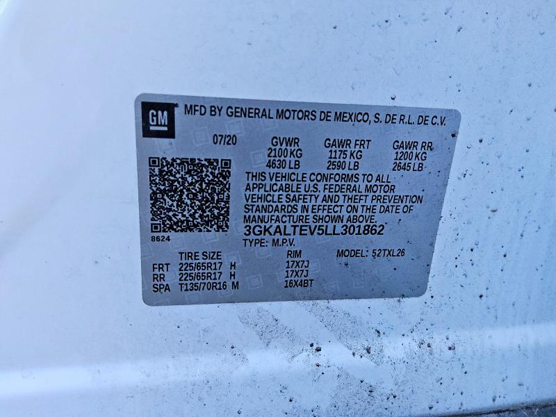 Photo 14 from auction – 2020 GMC TERRAIN SL with VIN 3GKALTEV5LL301862