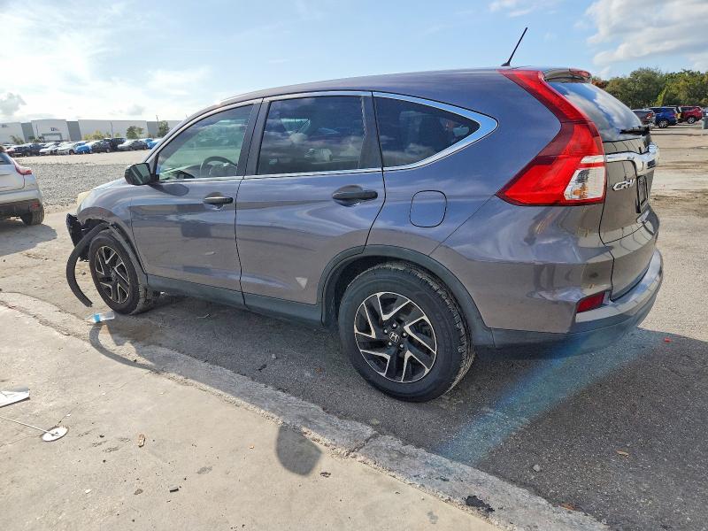 Photo 2 from auction – 2016 HONDA CR-V SE with VIN 5J6RM3H49GL022053
